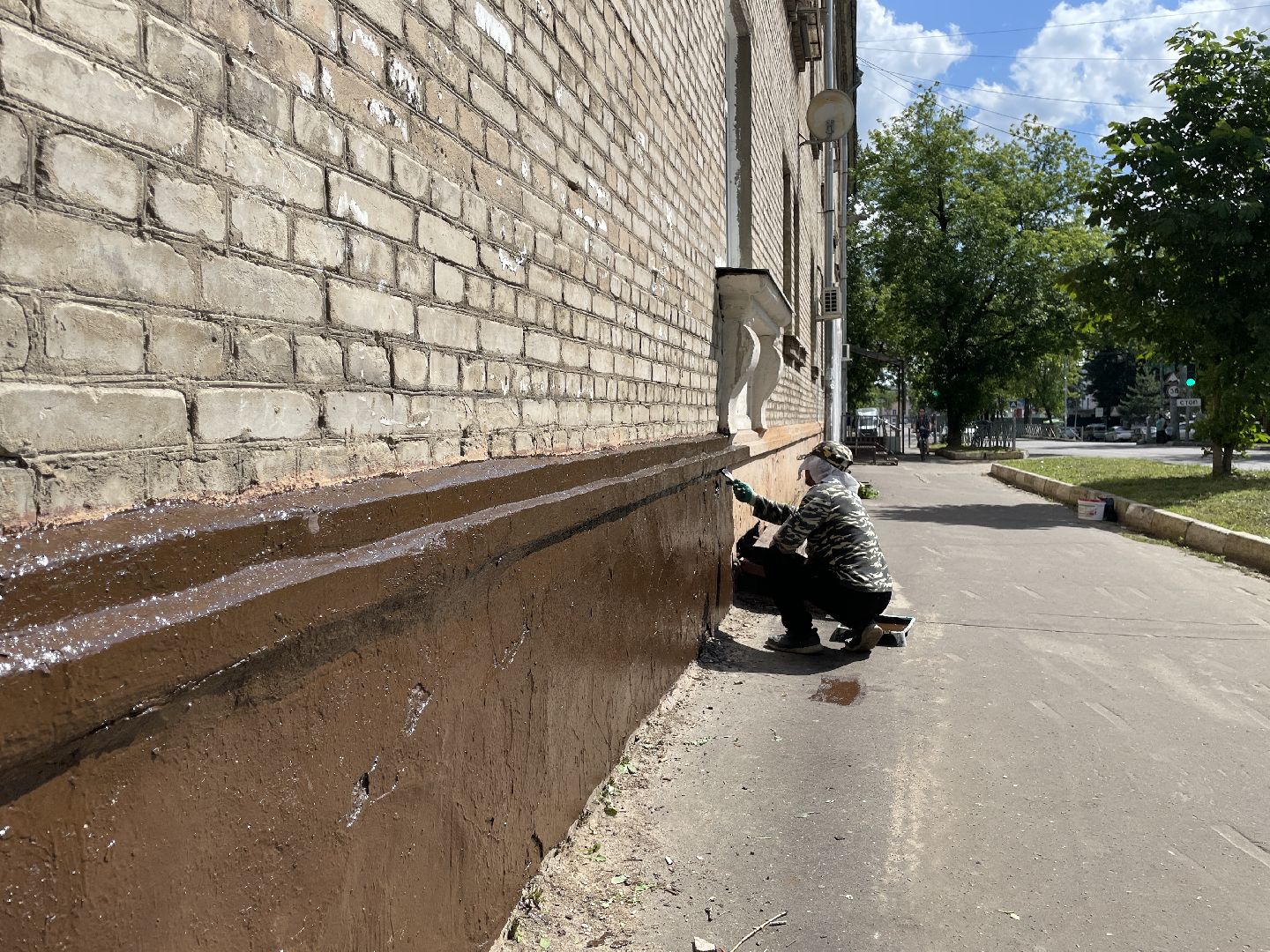 Дом, окраска, здание, Люберцы