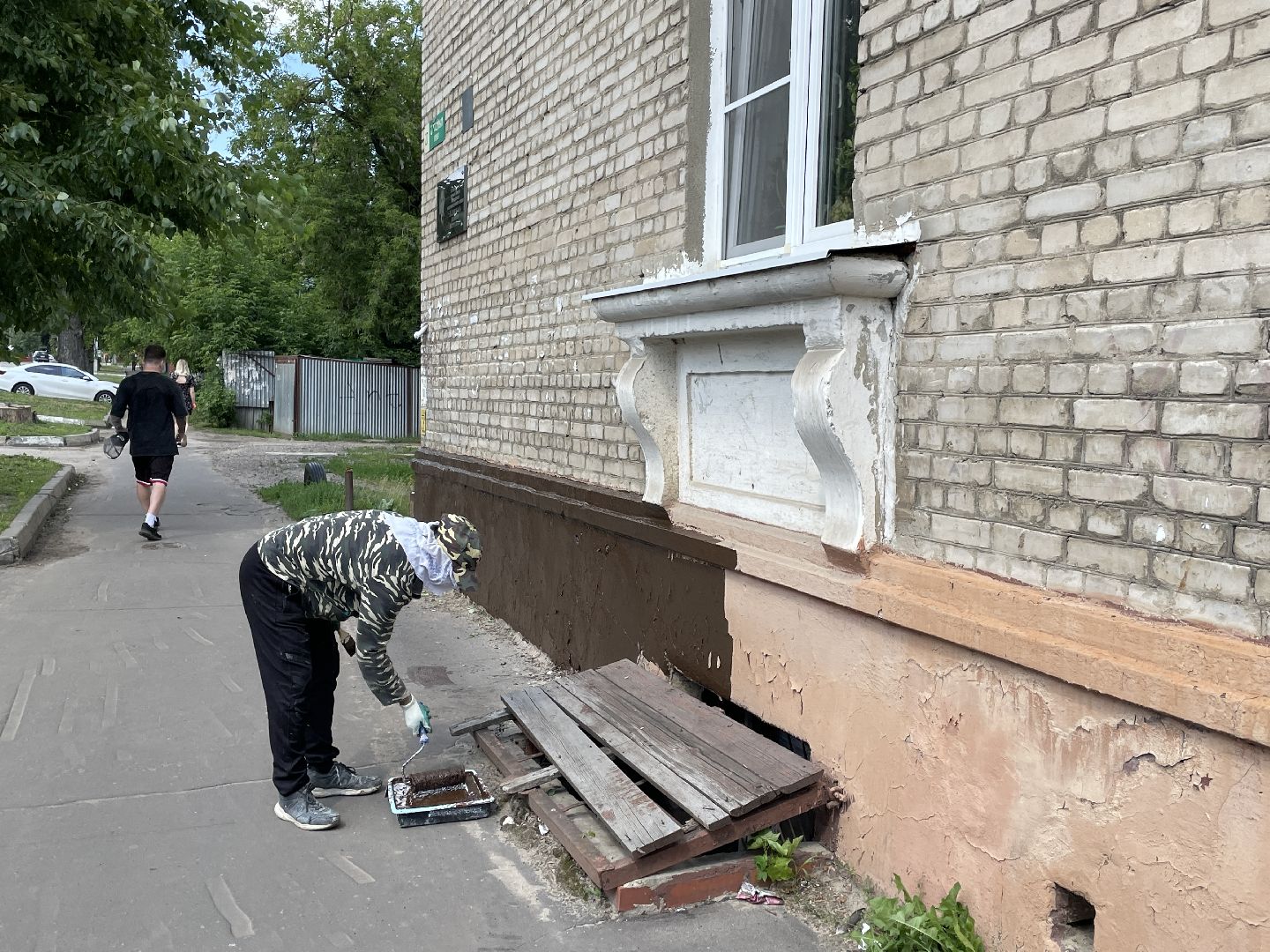 Дом, окраска, здание, Люберцы