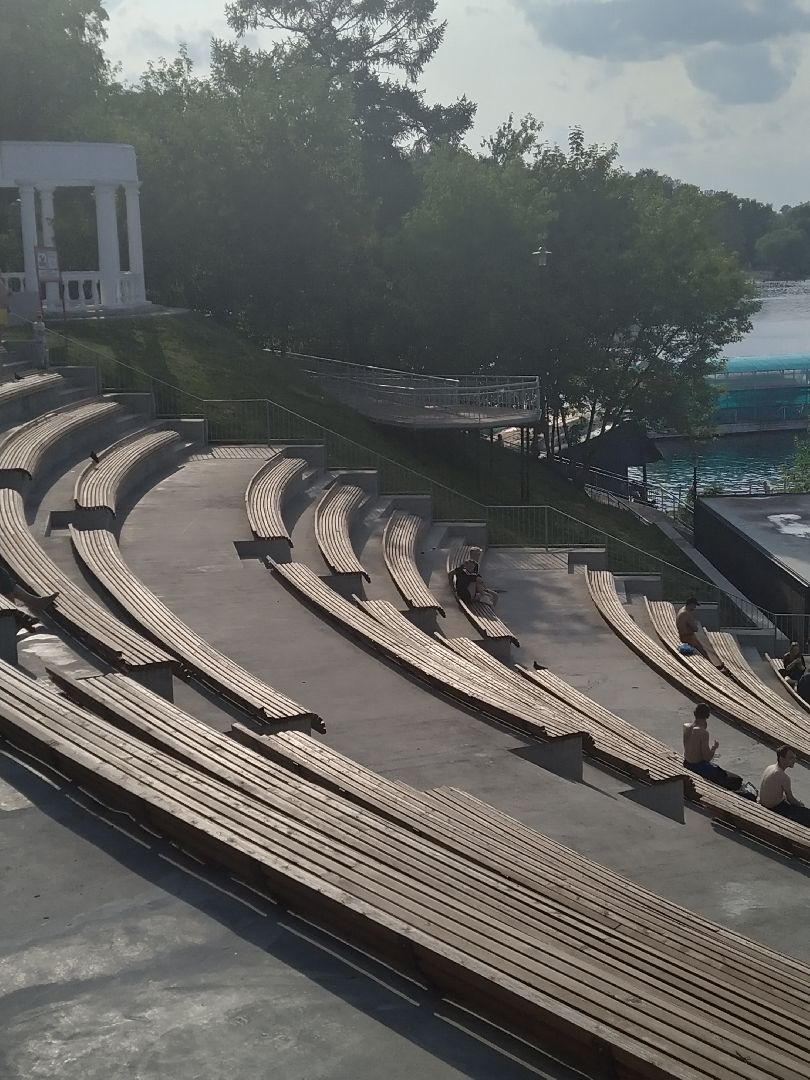 Долгопрудный, водная сцена, амфитеатр, набережная