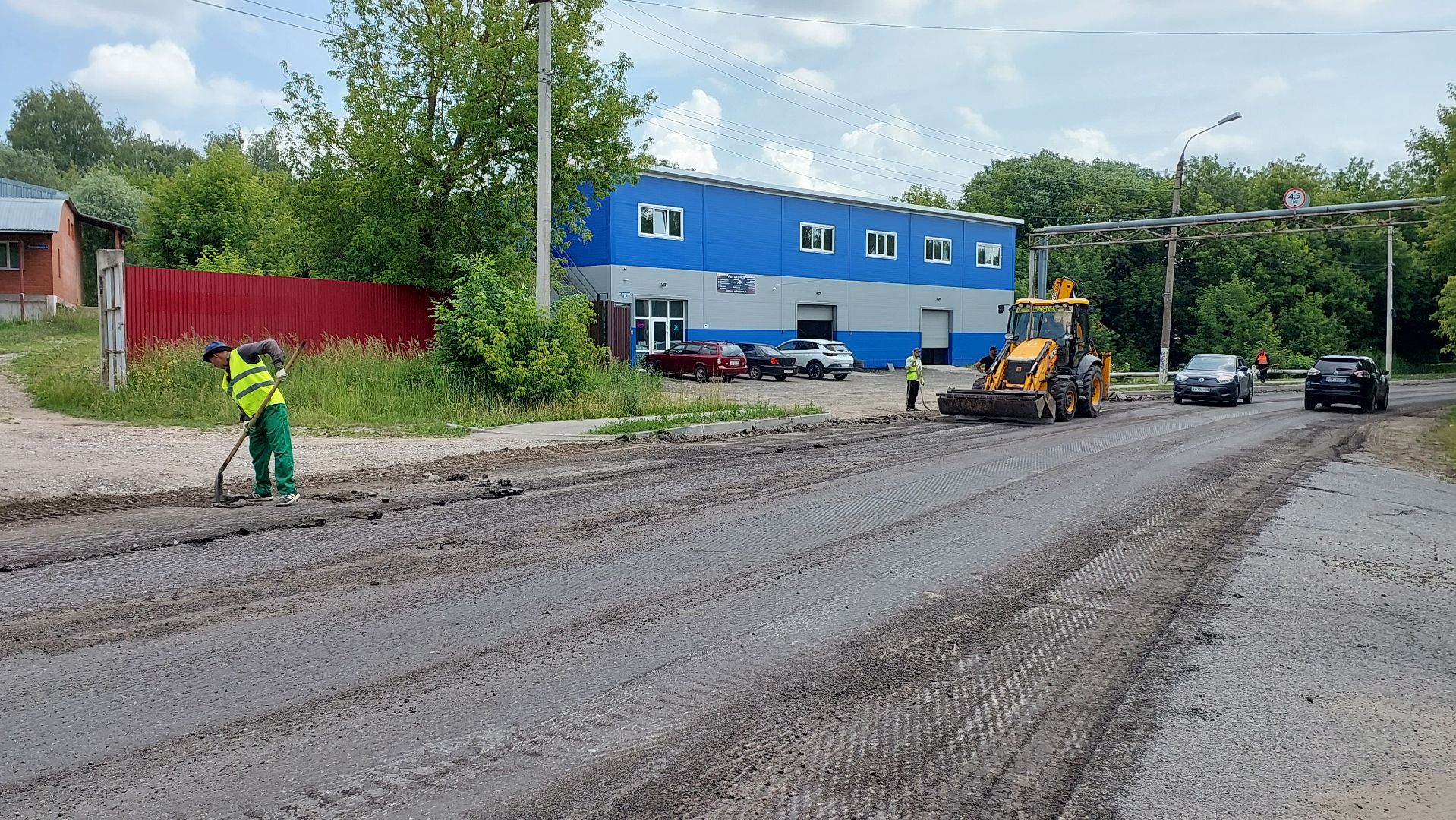 строительство дорог, дороги, серпухов, улица береговая, асфальт,