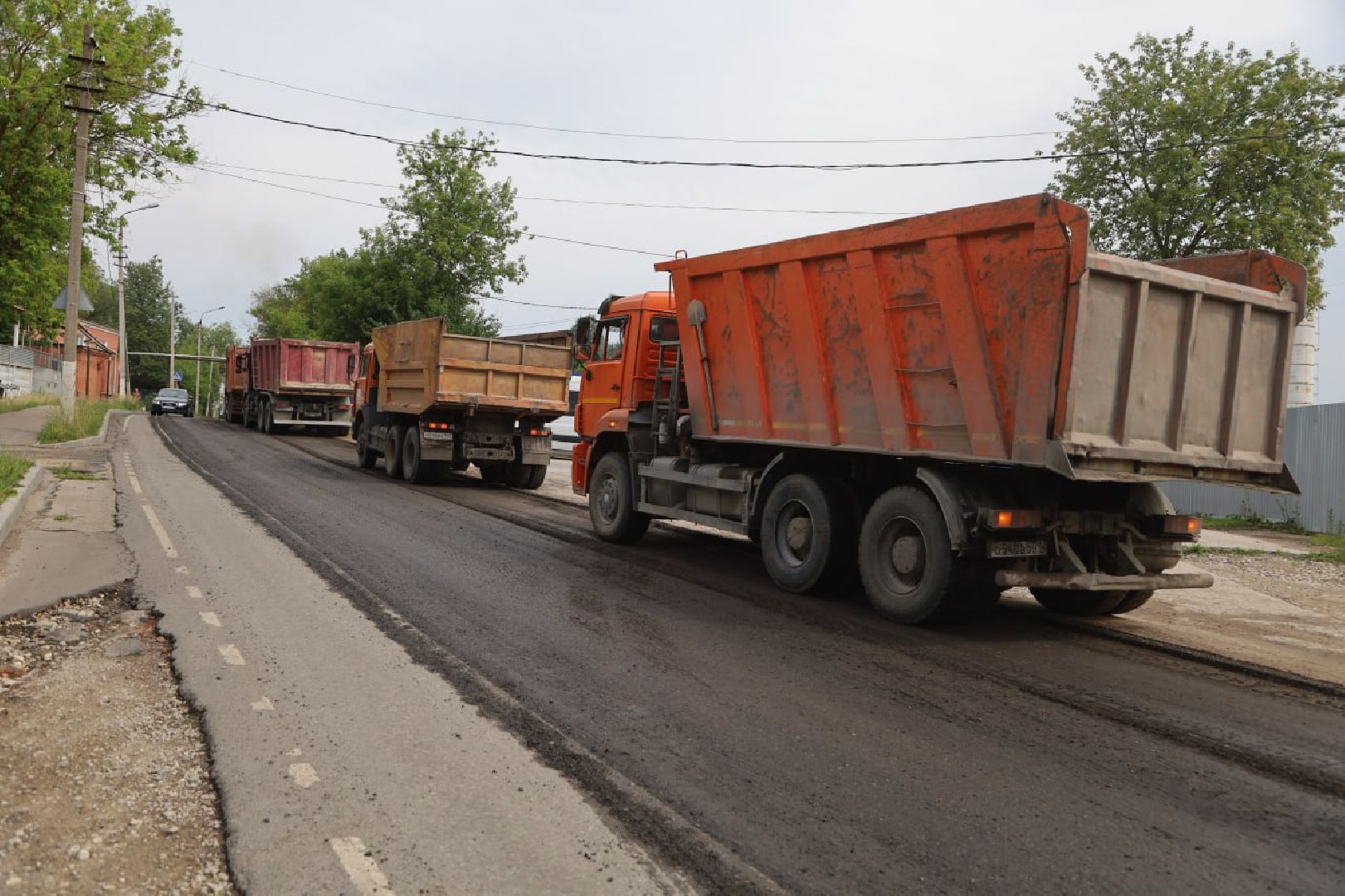 строительство дорог, дороги, серпухов, улица береговая, асфальт,