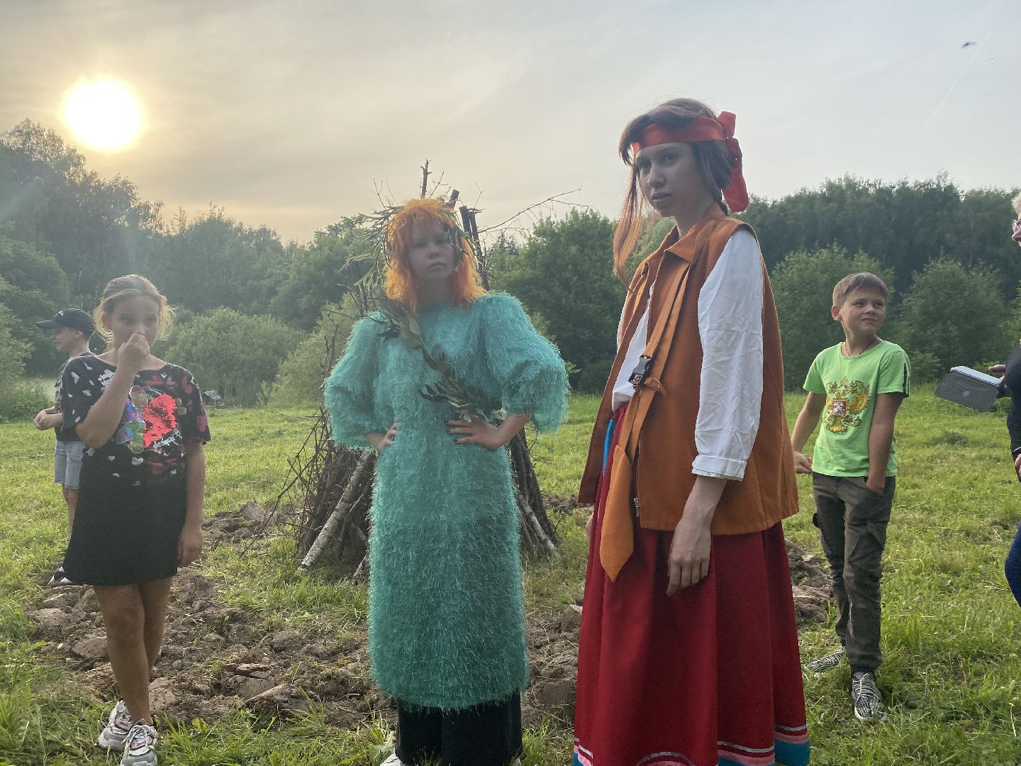 Домодедово, день Ивана Купалы, русский традиции, лесопарк, обряд, гадание, плетение венков