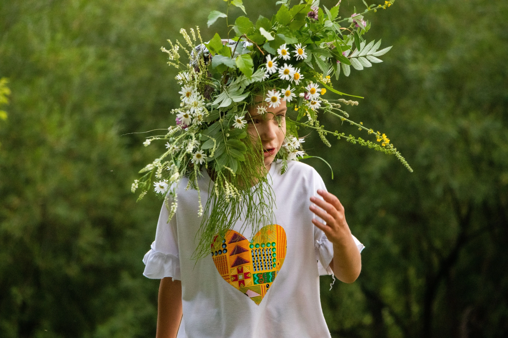 Домодедово, день Ивана Купалы, русский традиции, лесопарк, обряд, гадание, плетение венков