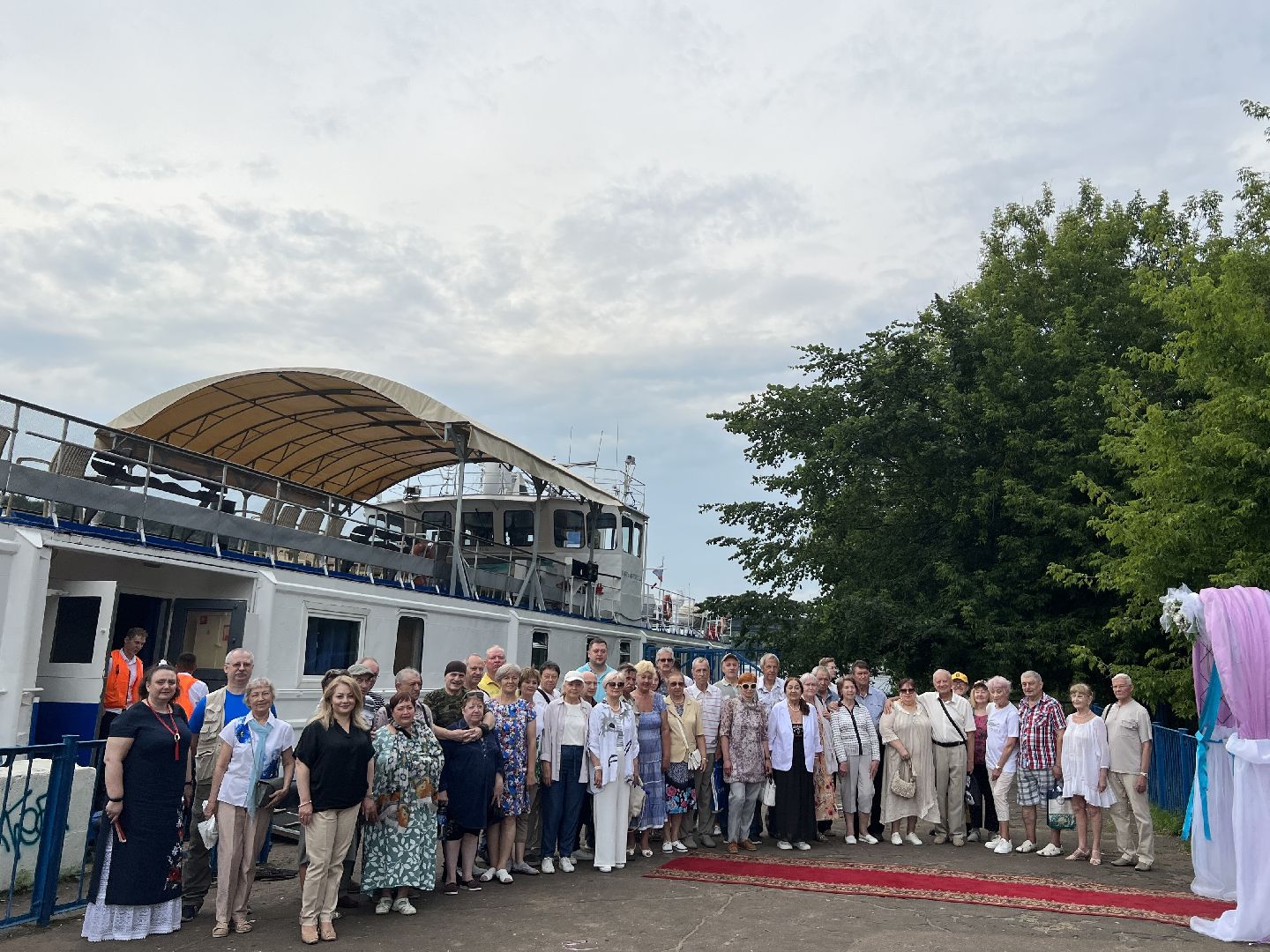 Химки, теплоход, День семьи любви и верности, юбилей свадьбы