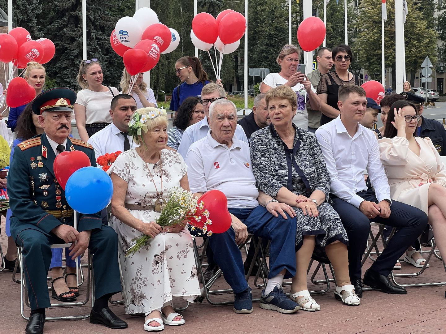 Химки, День семьи любви и верности, молодожены, юбилей свадьбы, праздник