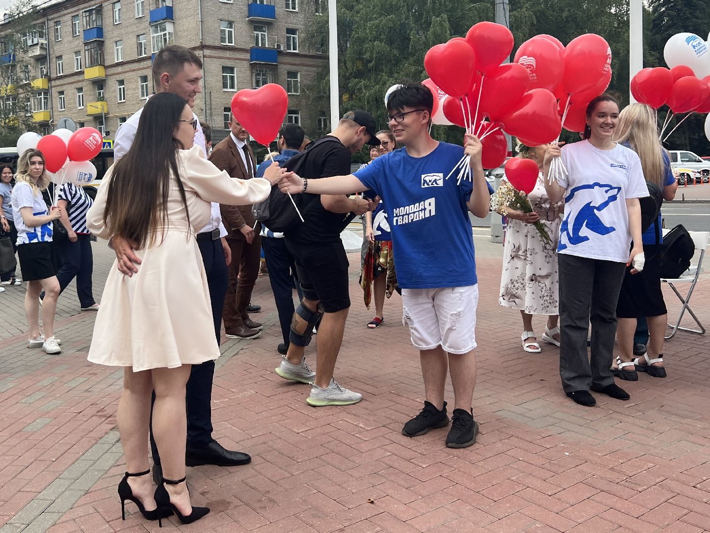 Химки, День семьи любви и верности, молодожены, юбилей свадьбы, праздник