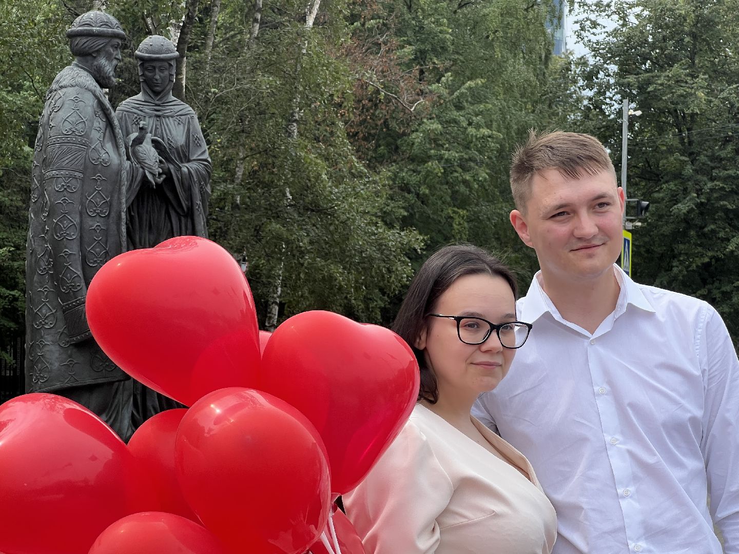 Химки, День семьи любви и верности, молодожены, юбилей свадьбы, праздник