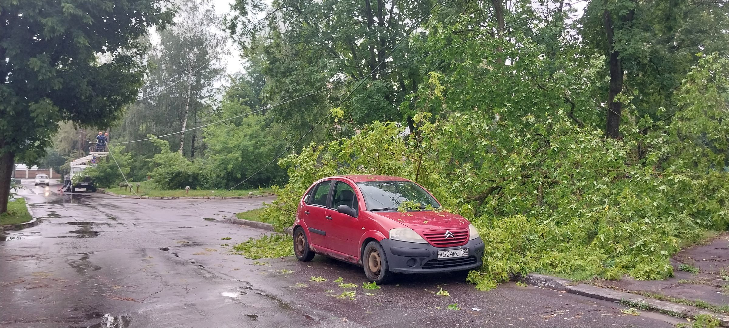Коломна, грозовой фронт, последствия ЧП