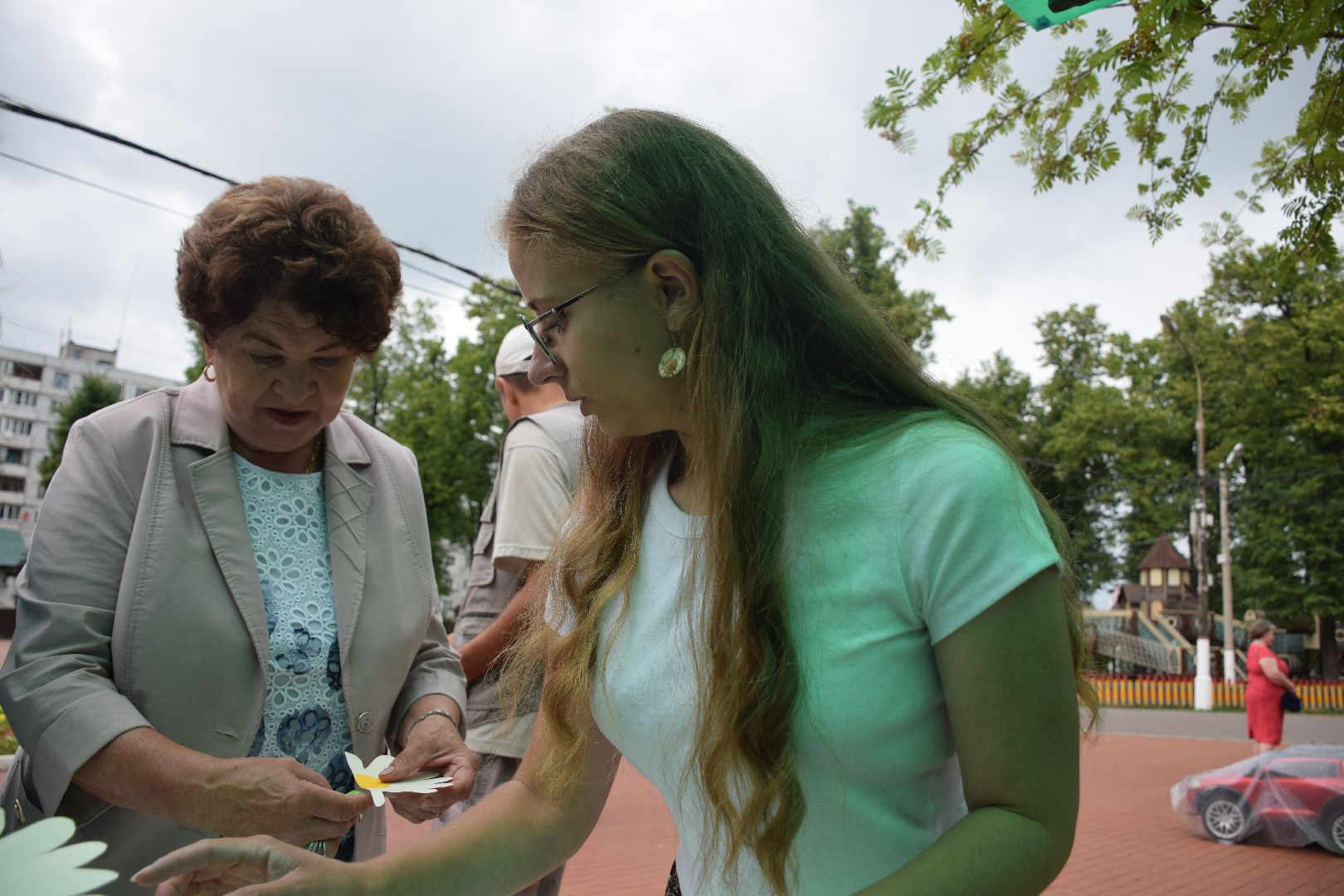 Павловский Посад, городской округ Павловский Посад, парк, дети, образование, день семьи, ромашка