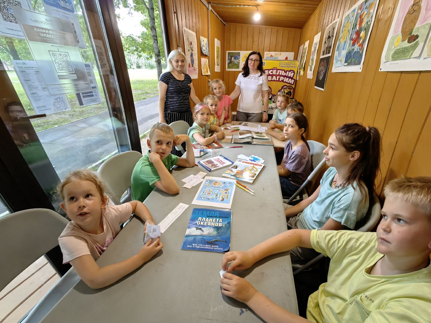 Мастер-класс, каноэ, картон, оригами, дети, парк