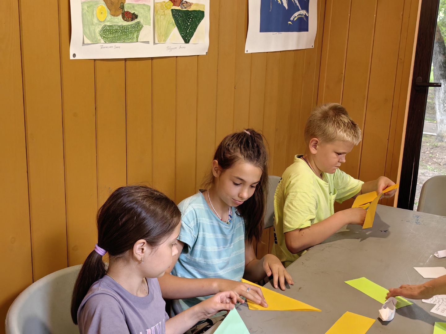 Мастер-класс, каноэ, картон, оригами, дети, парк