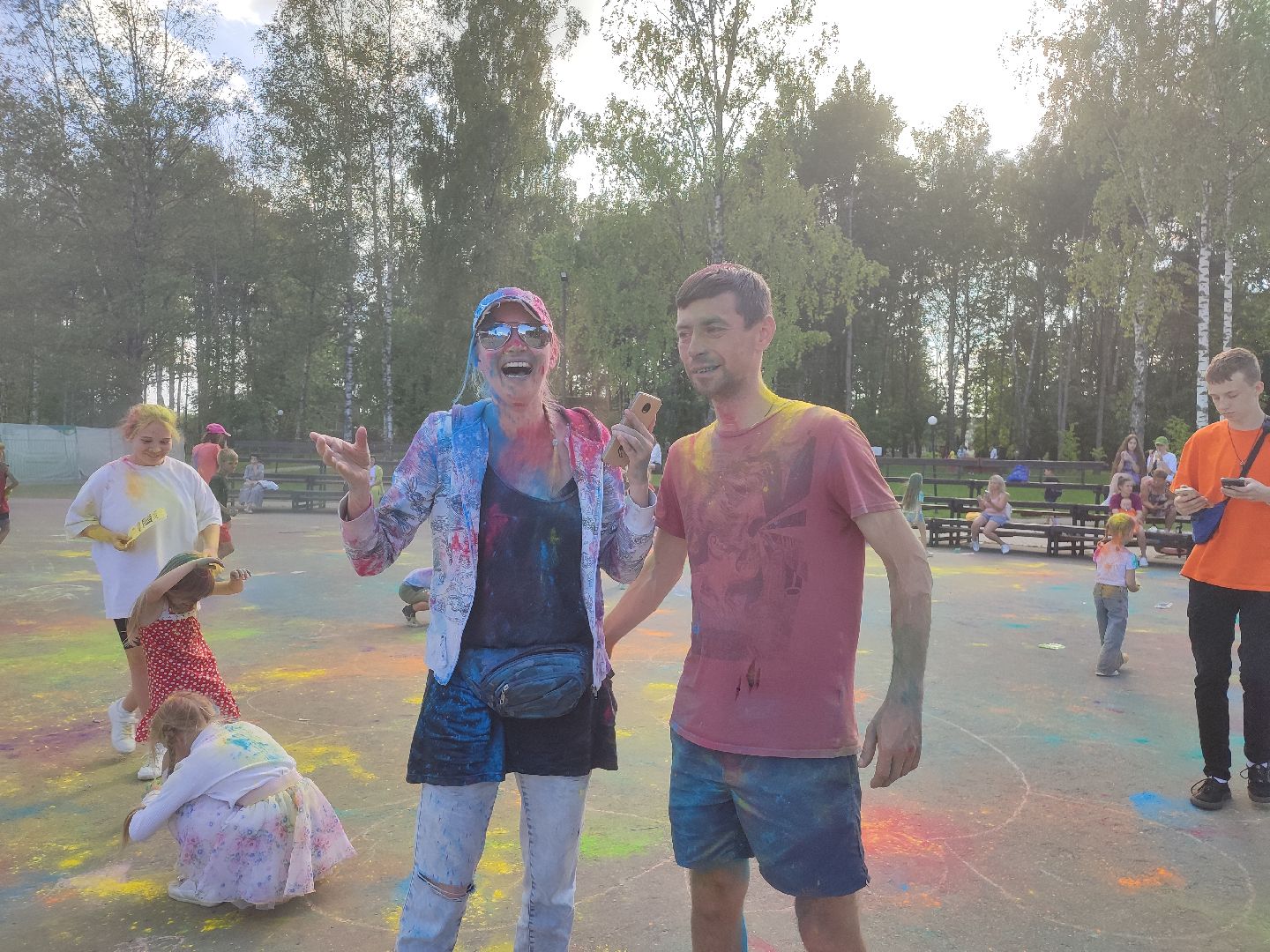 #талдом, #паркпобеды, #холи, #фестиваль, #краски