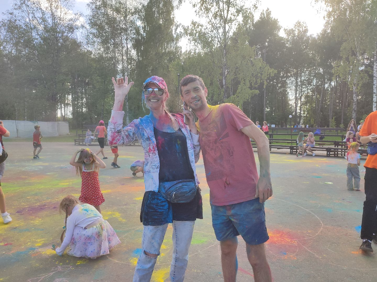 #талдом, #паркпобеды, #холи, #фестиваль, #краски