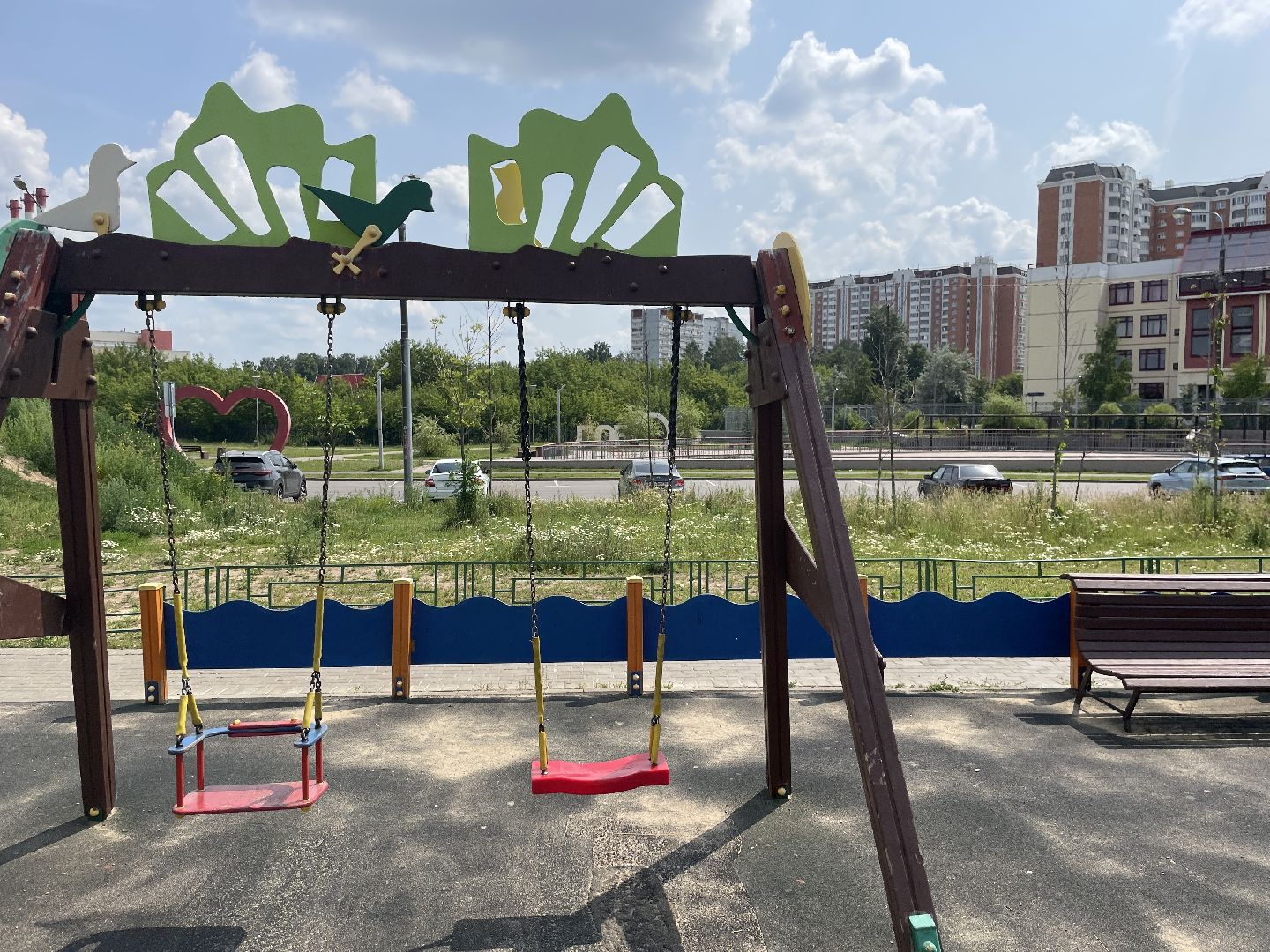 Детская площадка, игровая зона, дети, Добродел