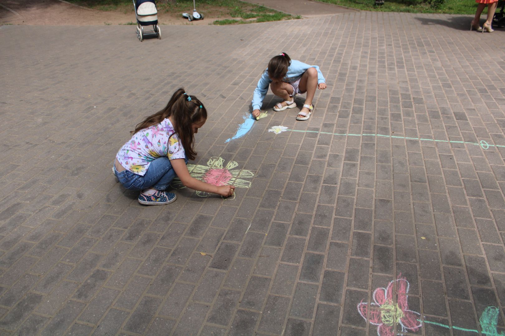 Парки,творчество,культура,дети, ромашка, цветы, лето в подмосковье,