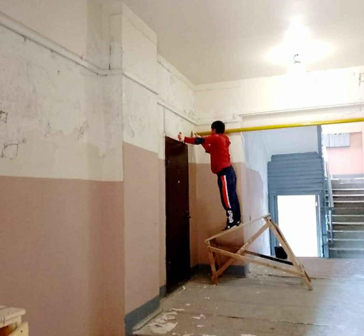 Подъезды, ЖКХ, покраска