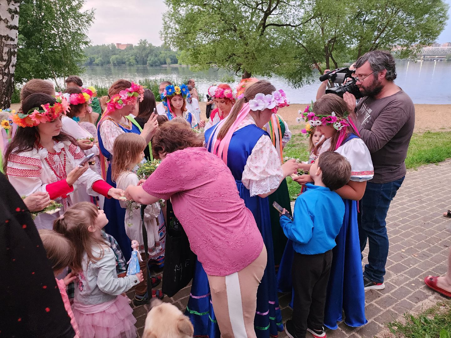 Долгопрудный, Ивана-Купала, обряд, огонь, венок