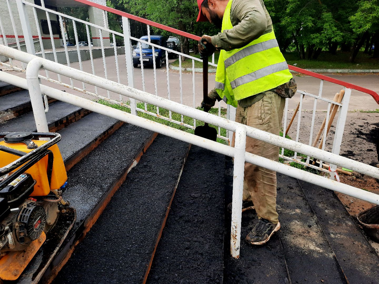 #Шатура, #пешеходный_мост, #ремонт_моста, #железная_дорога, #РЖД