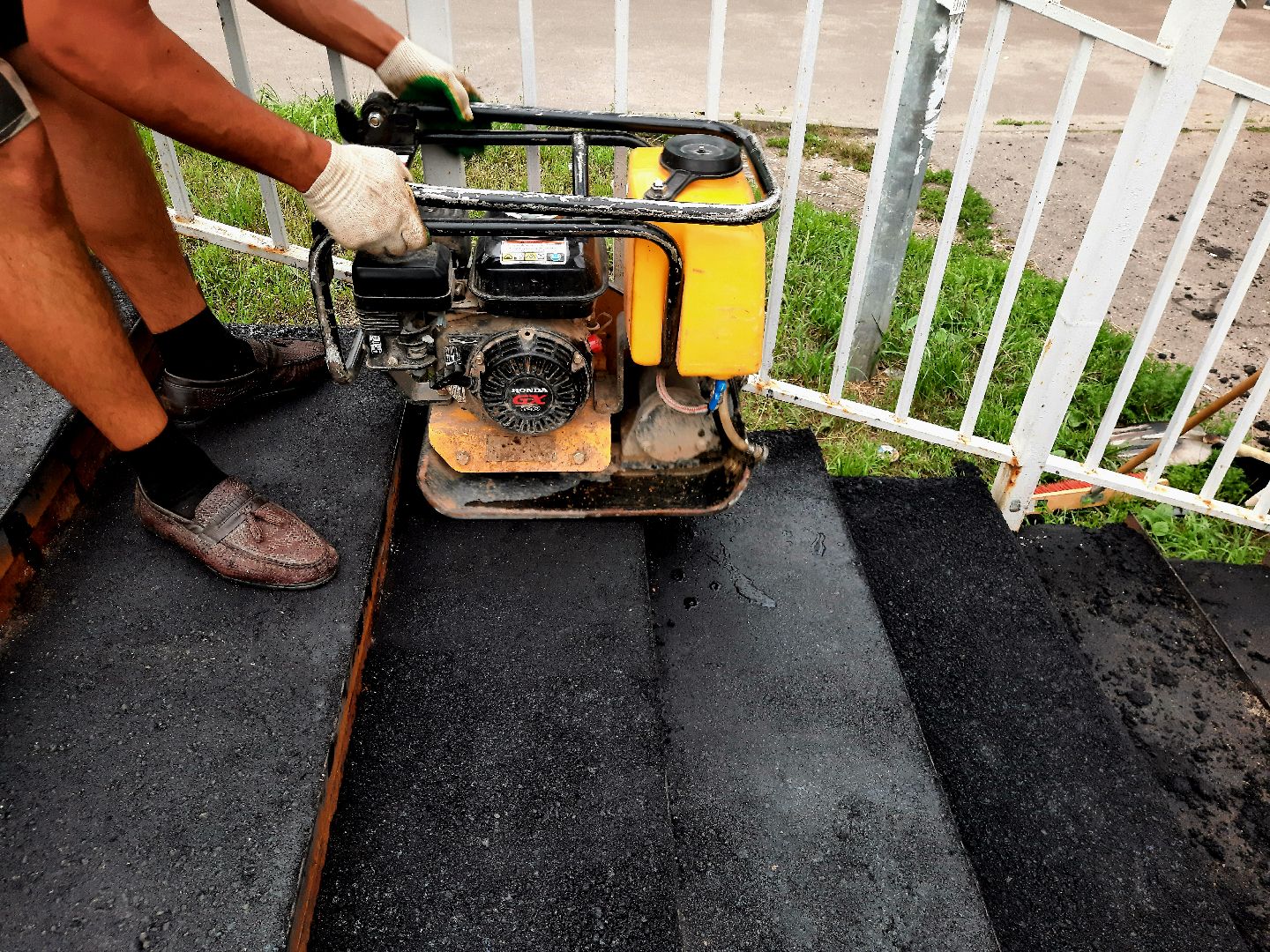 #Шатура, #пешеходный_мост, #ремонт_моста, #железная_дорога, #РЖД