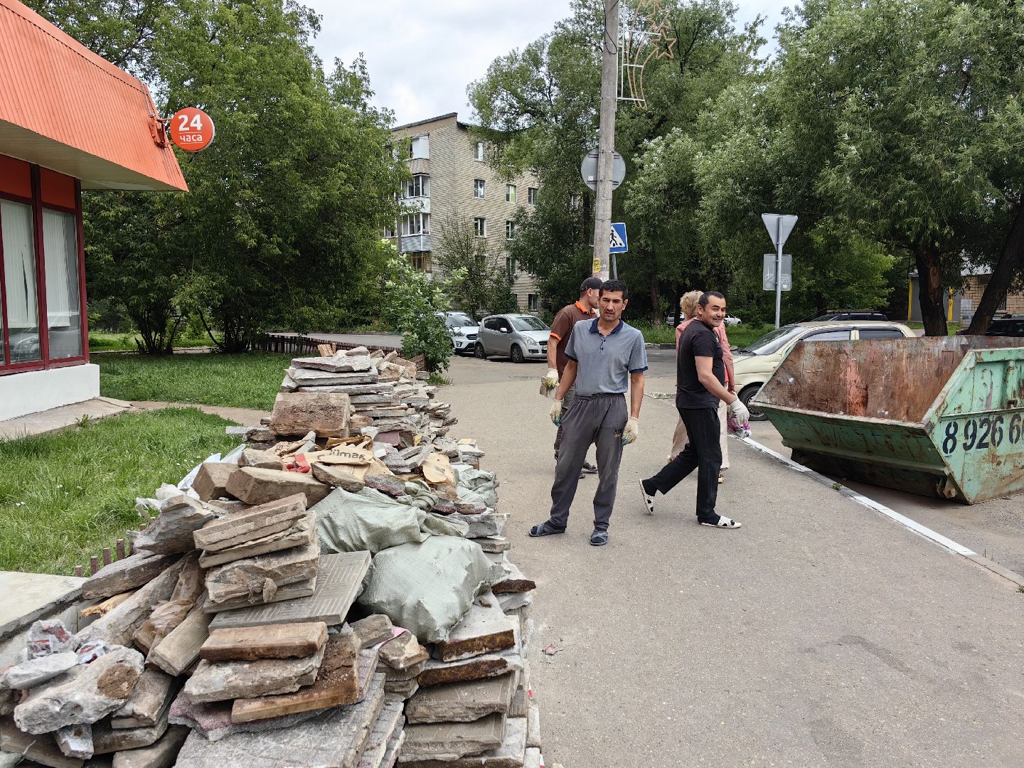 Ремонт, магазин, лестница, покрытие