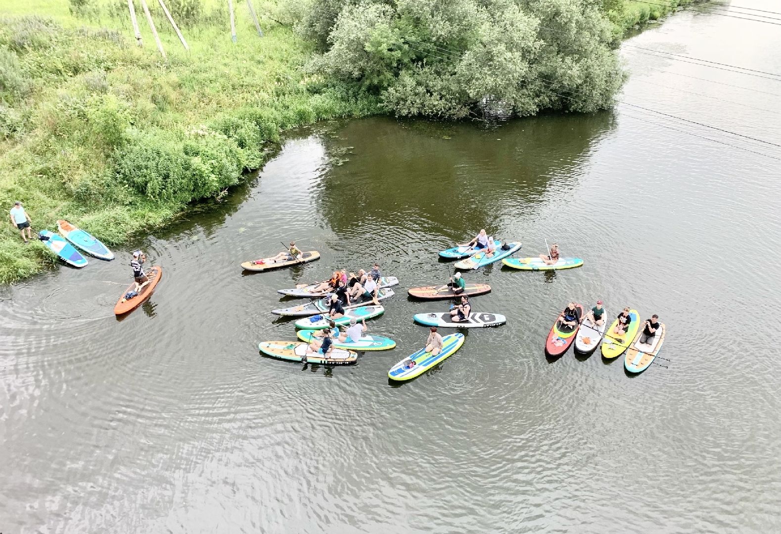 Домодедово, сплав, сапборд, река Пахра, экскурсия
