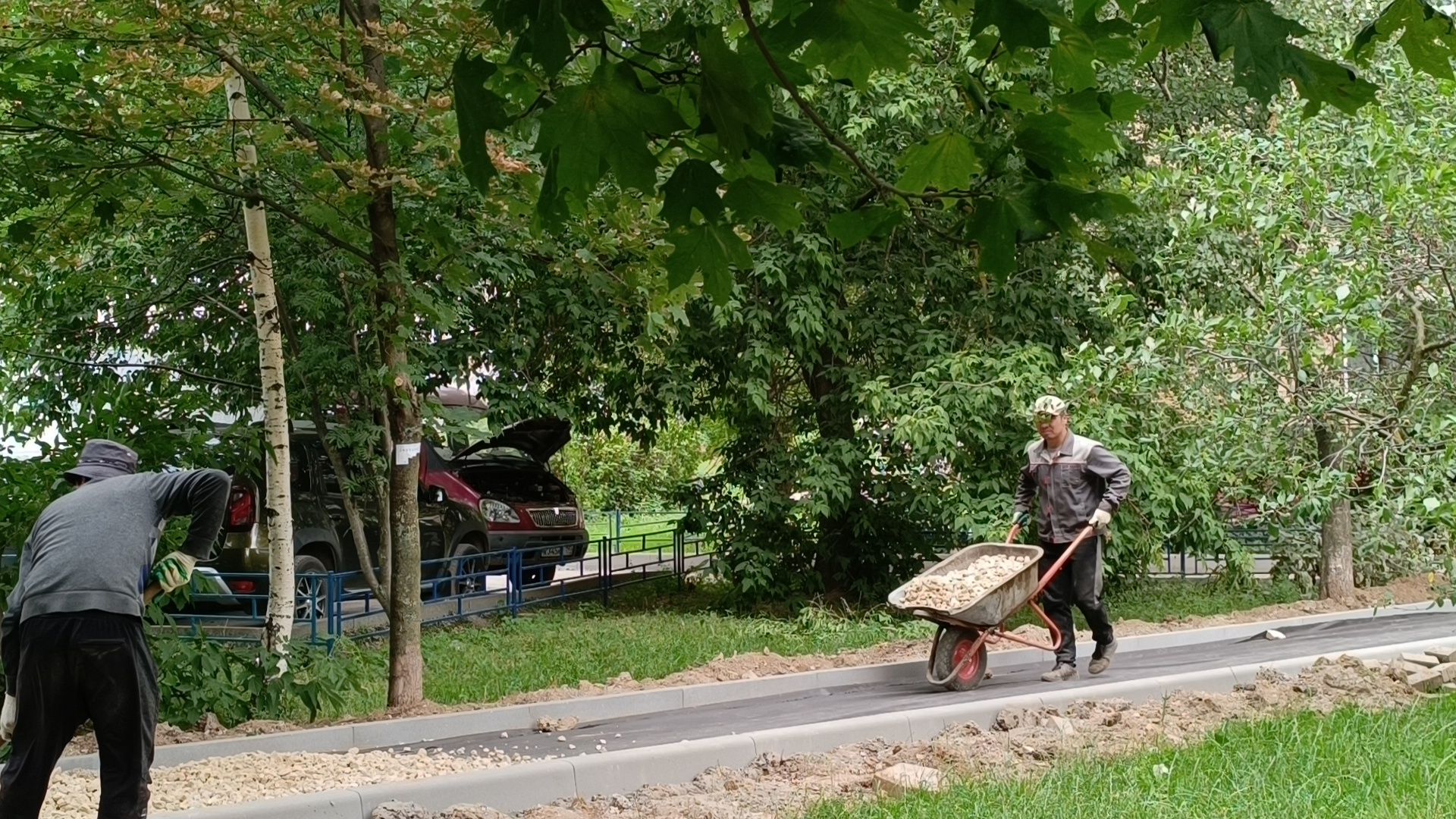 Лобня, двор, благоустройство