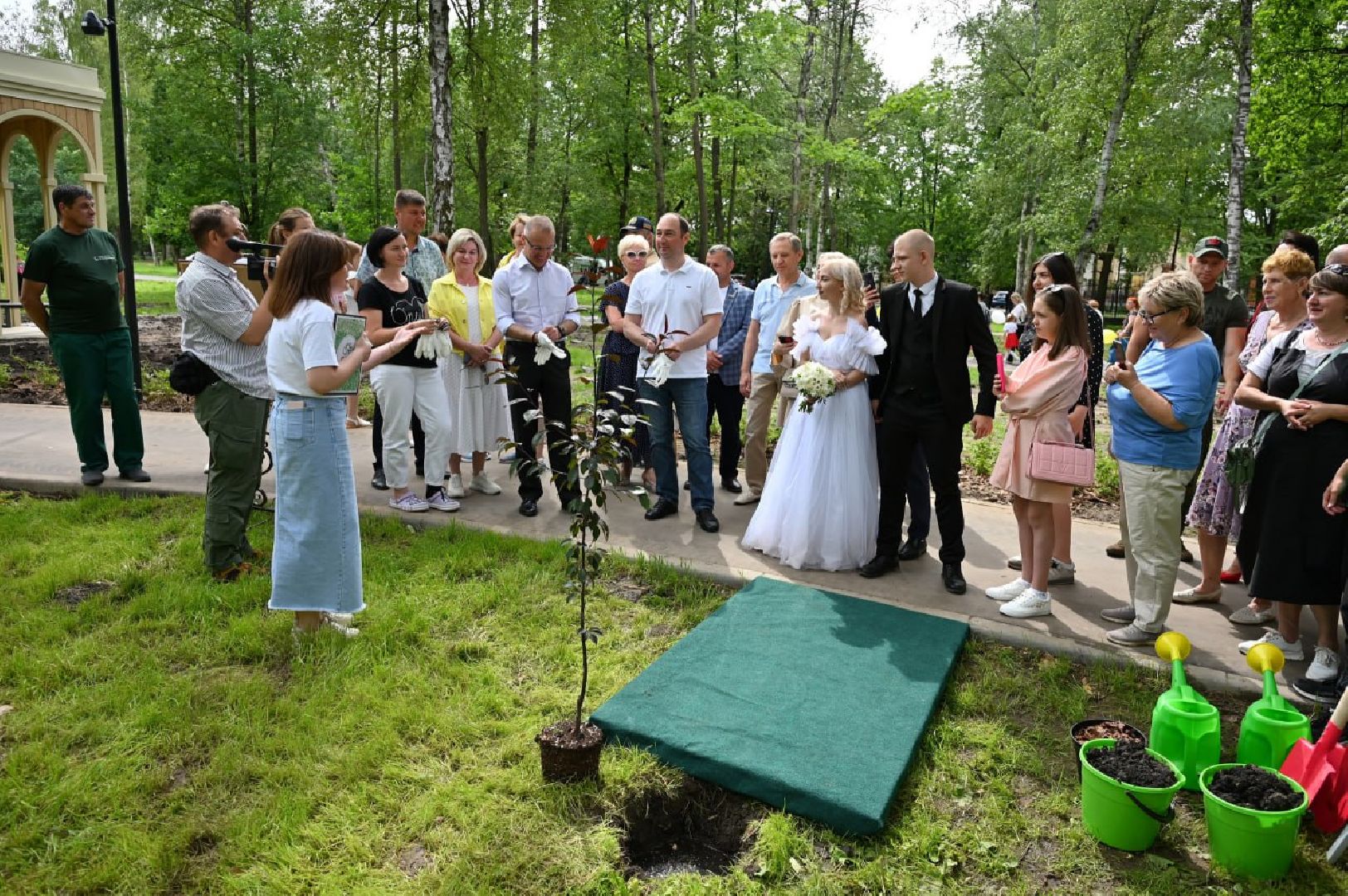 Ступино, парк Островского, аллея молодоженов