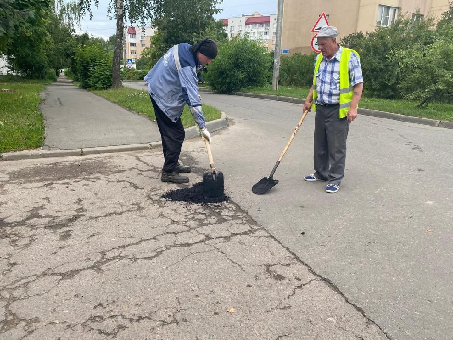 жкх; дороги; ремонт; ямочный ремонт; горки ленинские