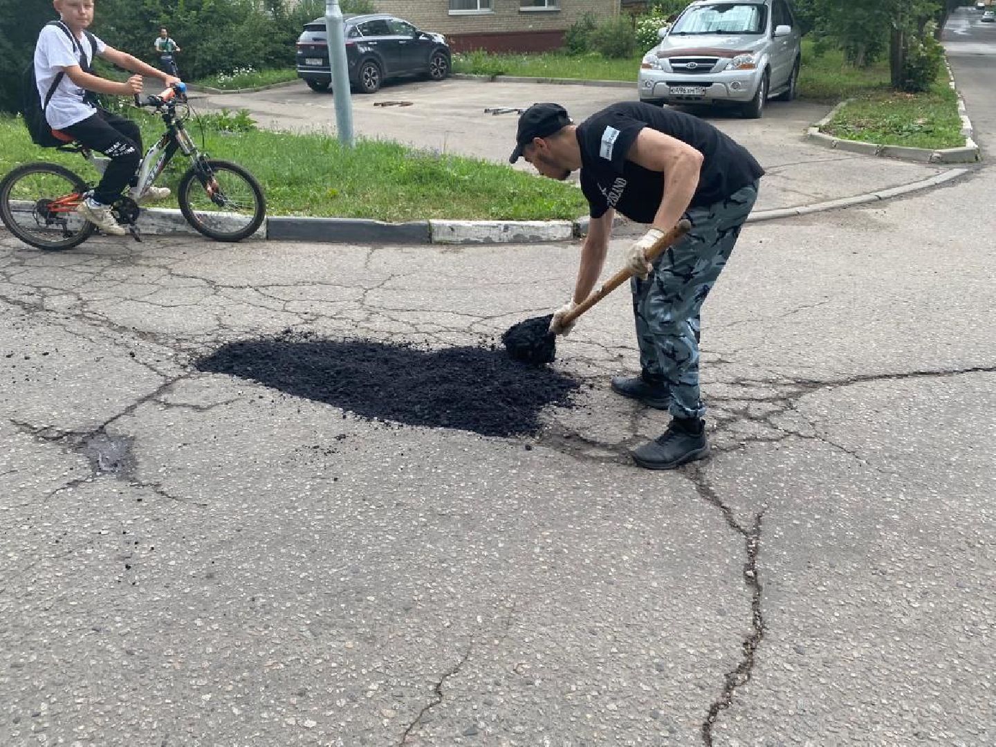 жкх; дороги; ремонт; ямочный ремонт; горки ленинские