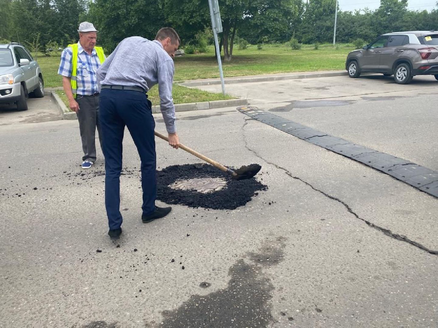 жкх; дороги; ремонт; ямочный ремонт; горки ленинские