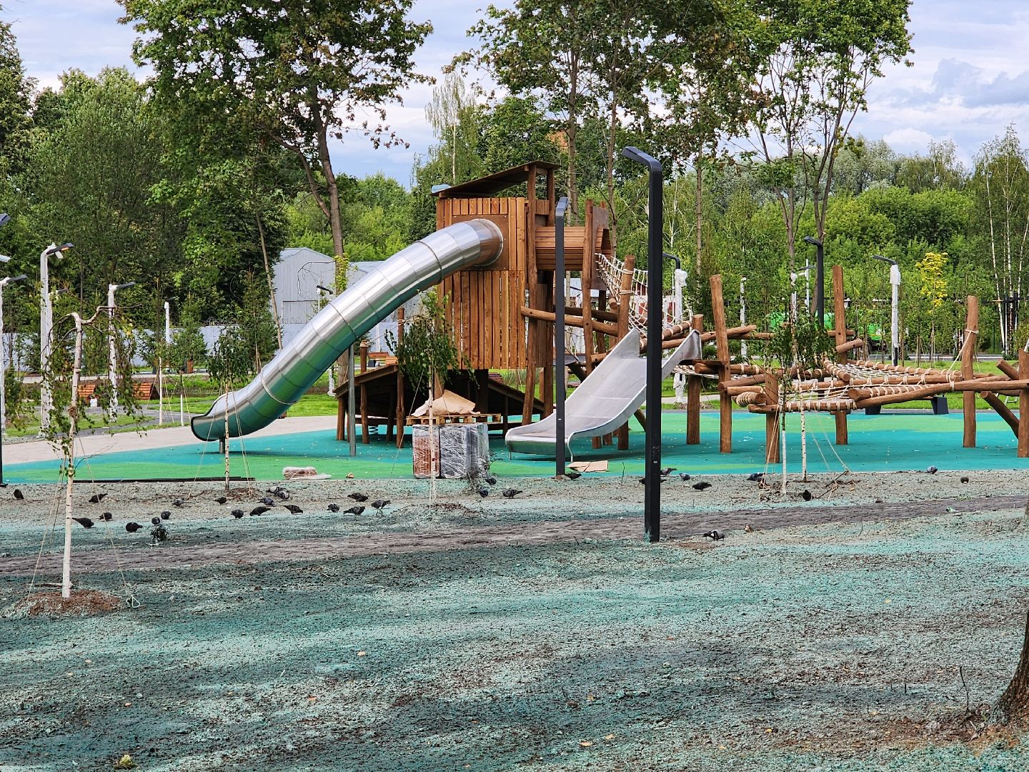 Павловский Посад, городской округ Павловский Посад, строительство, благоустройство, парк, Дубрава, сквер, люди