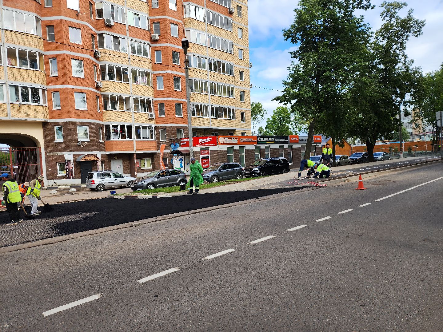 Павловский Посад, городской округ Павловский Посад, строительство, благоустройство, парк, Дубрава, сквер, люди