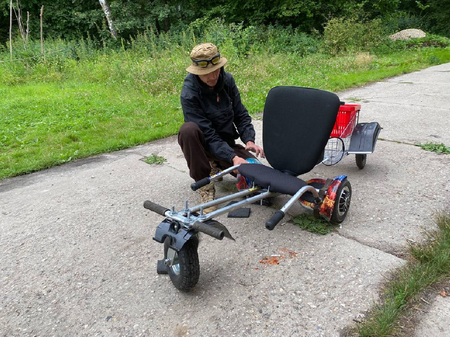 Чехов, сельский умелец, изобретатель, эко-транспорт, пенсионеры, дети