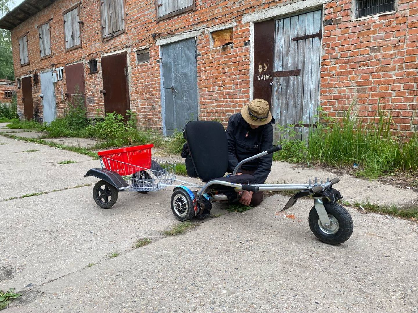 Чехов, сельский умелец, изобретатель, эко-транспорт, пенсионеры, дети