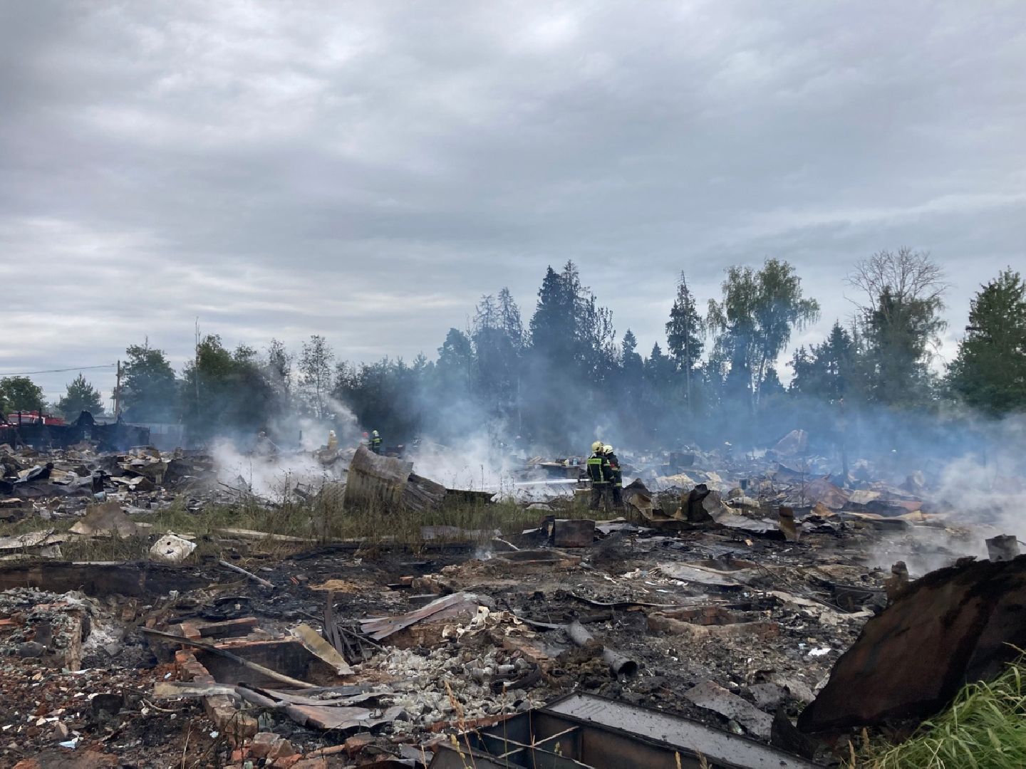 Солнечногорск, пожар, Кривцово, МЧС, ЧП