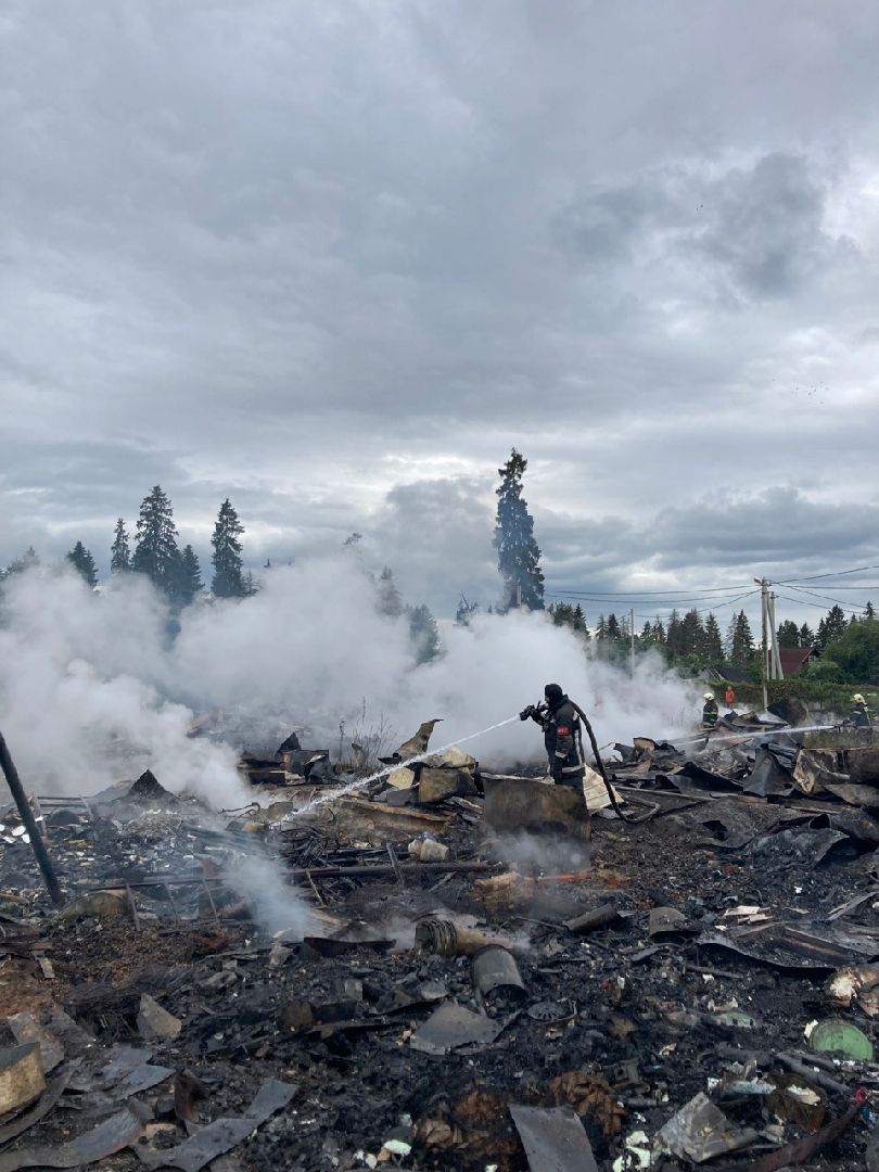 Солнечногорск, пожар, Кривцово, МЧС, ЧП