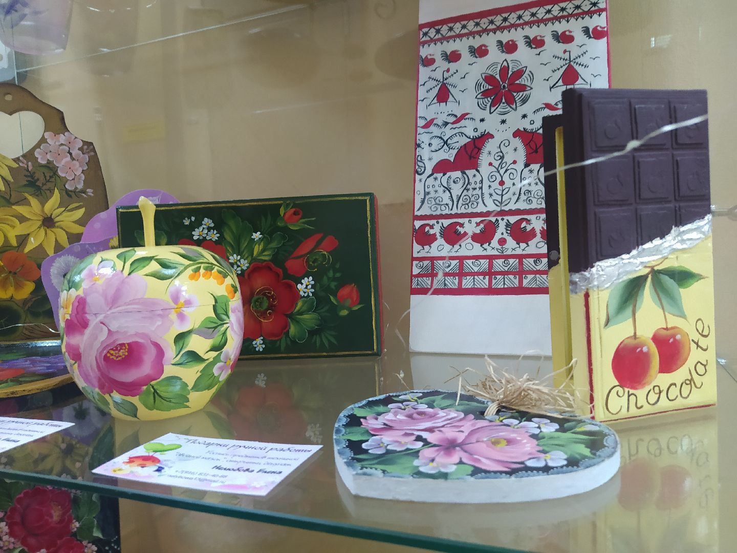 Дедовск, библиотека, выставка, роспись