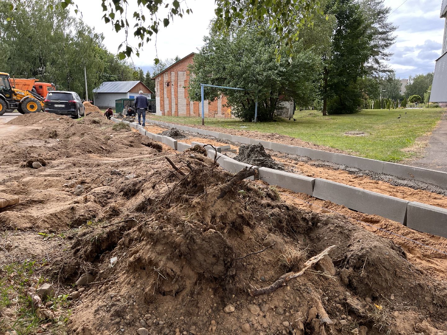 Дорога, асфальт, укладка асфальта