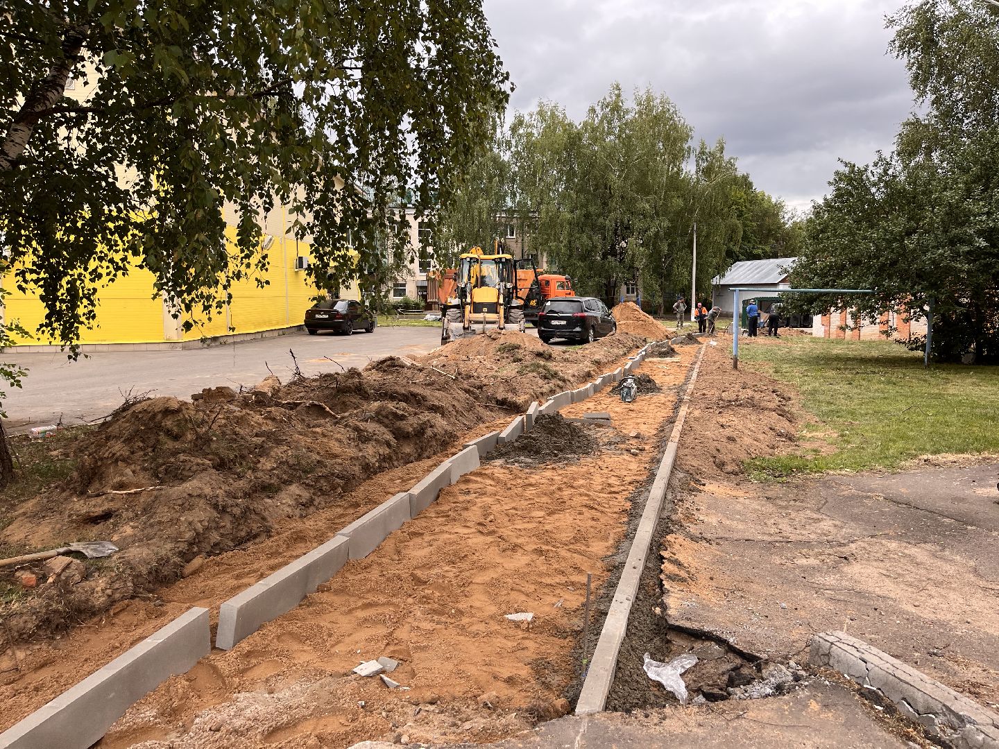 Дорога, асфальт, укладка асфальта