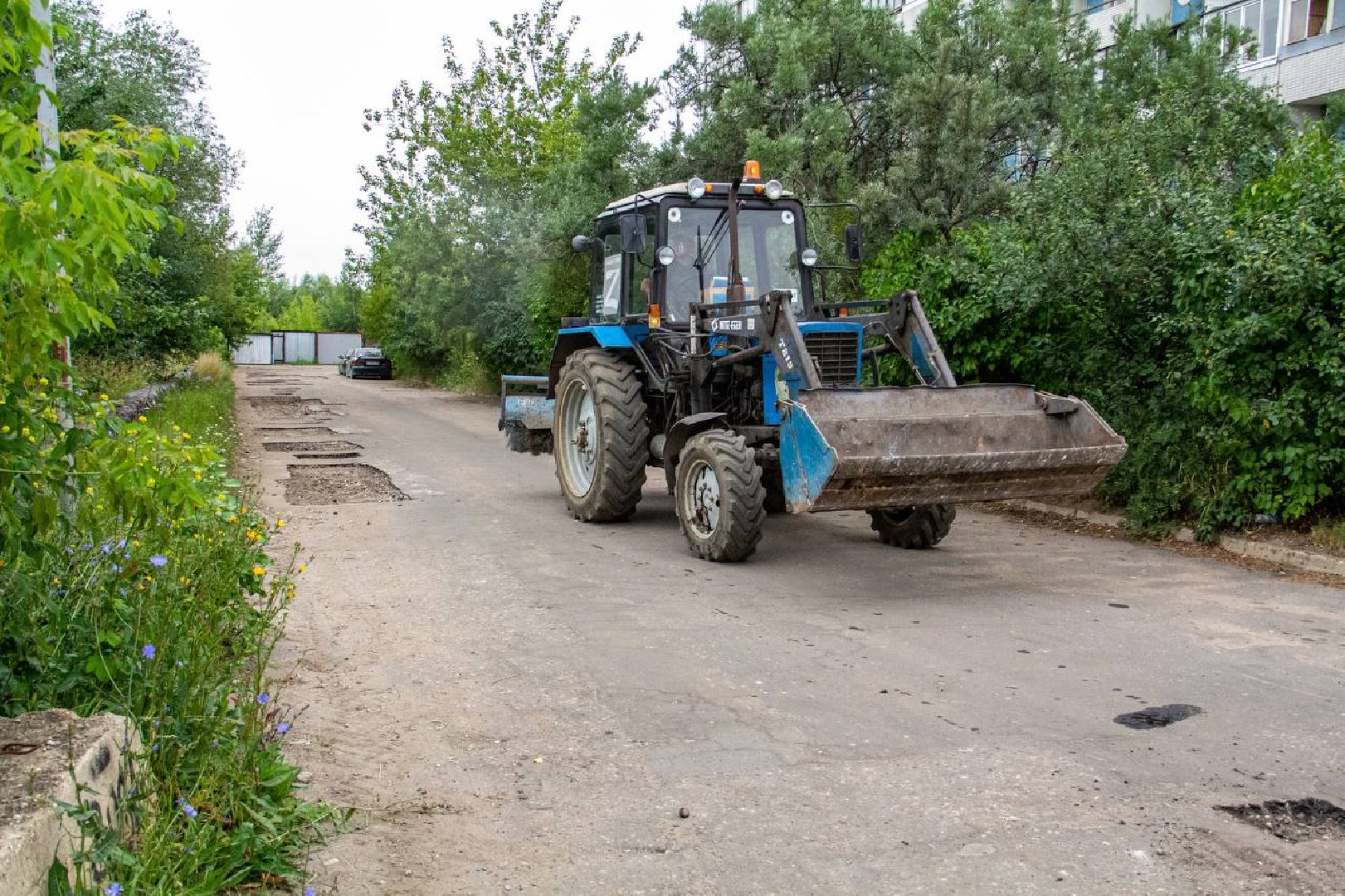 Подольск, двор, ямочный ремонт, асфальт, благоустройство
