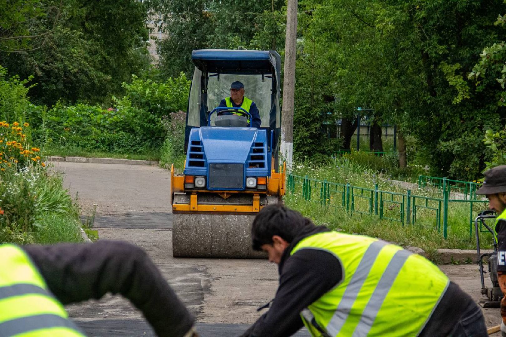 Подольск, двор, ямочный ремонт, асфальт, благоустройство