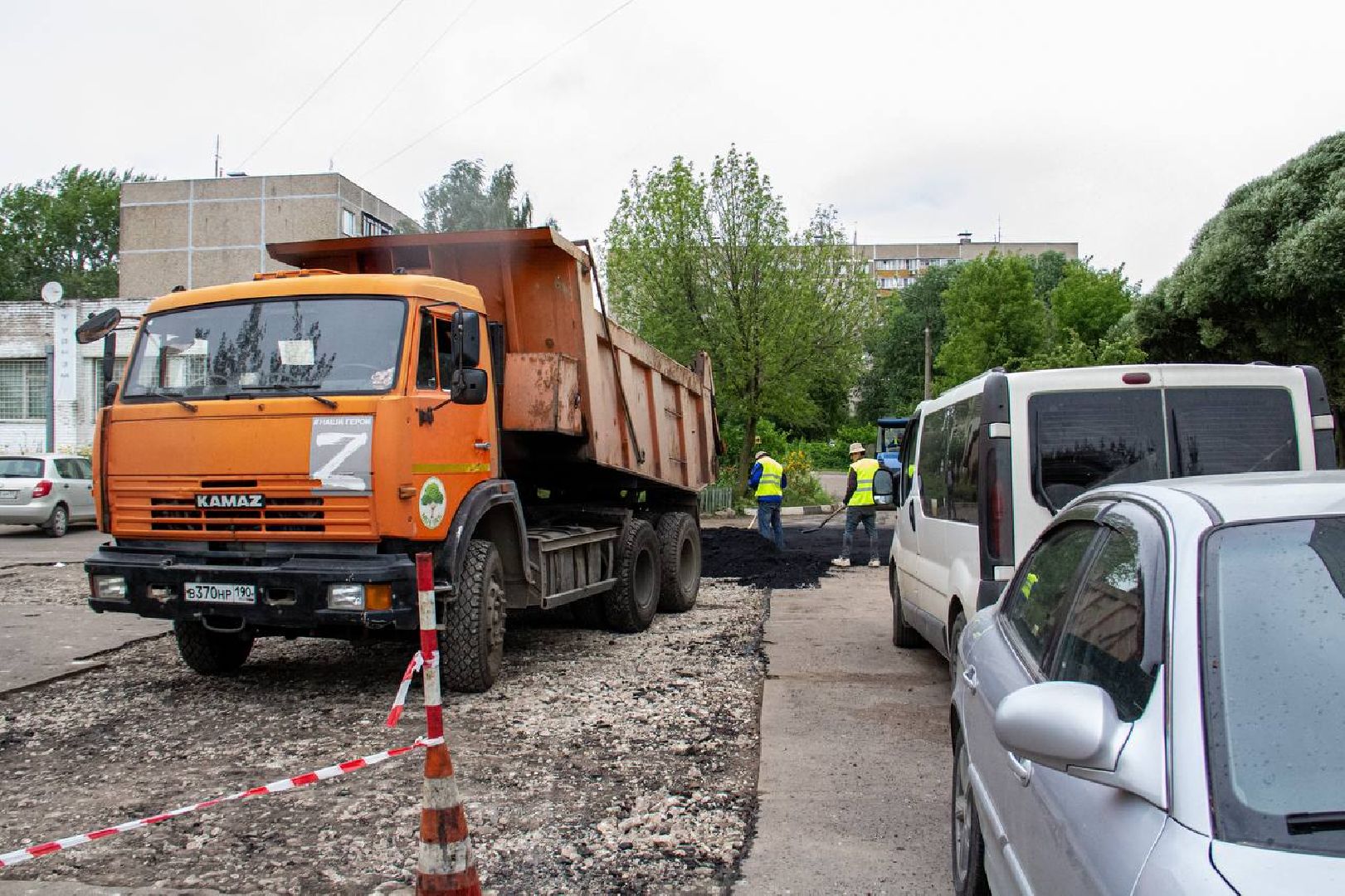 Подольск, двор, ямочный ремонт, асфальт, благоустройство