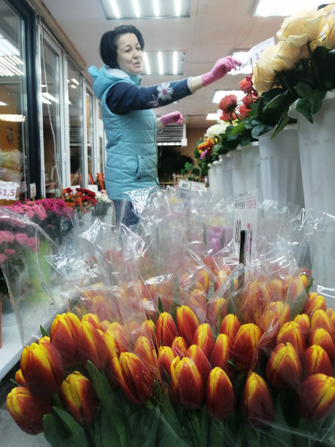 цветы, Протвино, 8 Марта