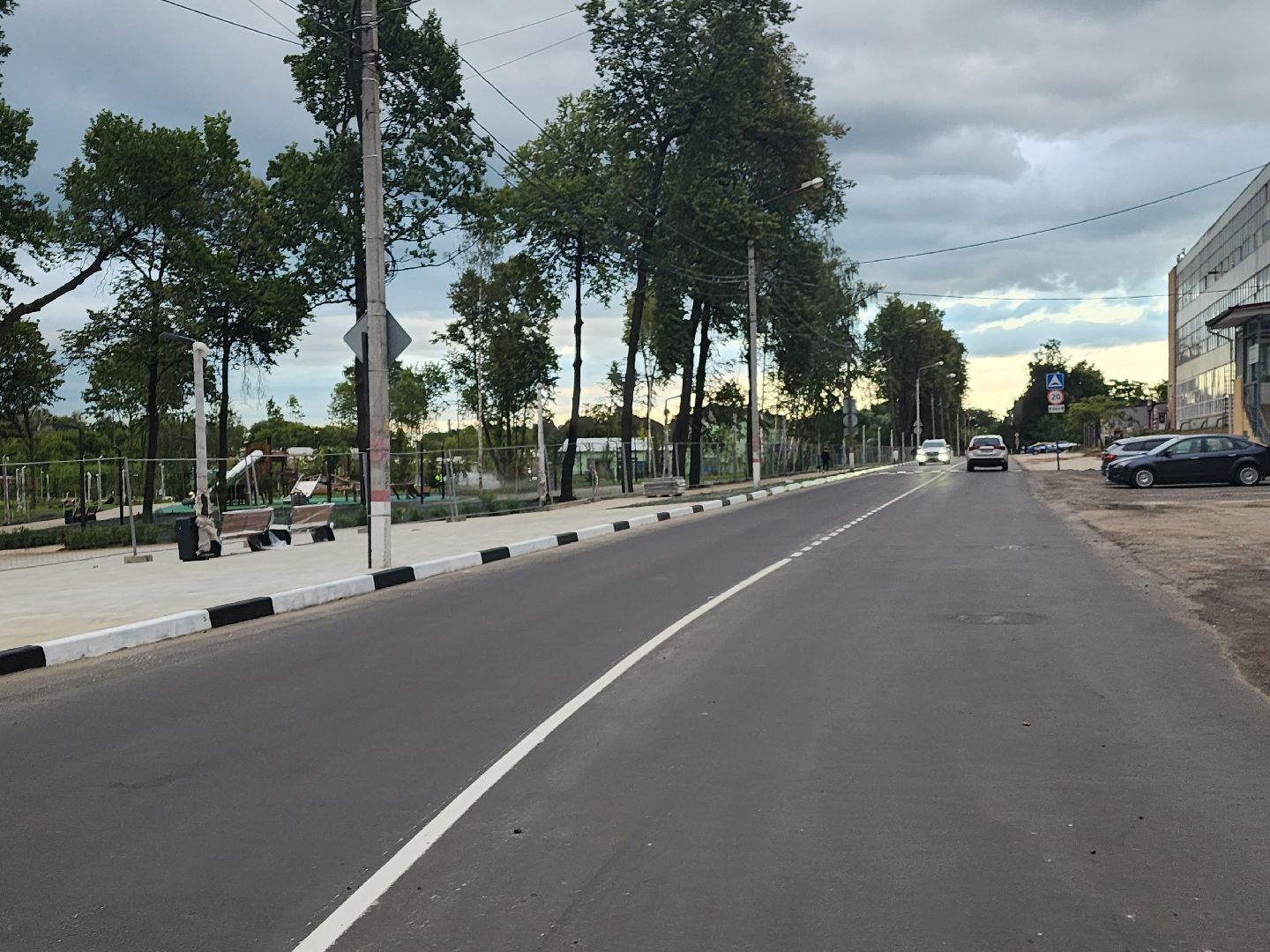 Павловский Посад, городской округ Павловский Посад, Дубрава, парк, дорога, благоустройство, ремонт, строительство