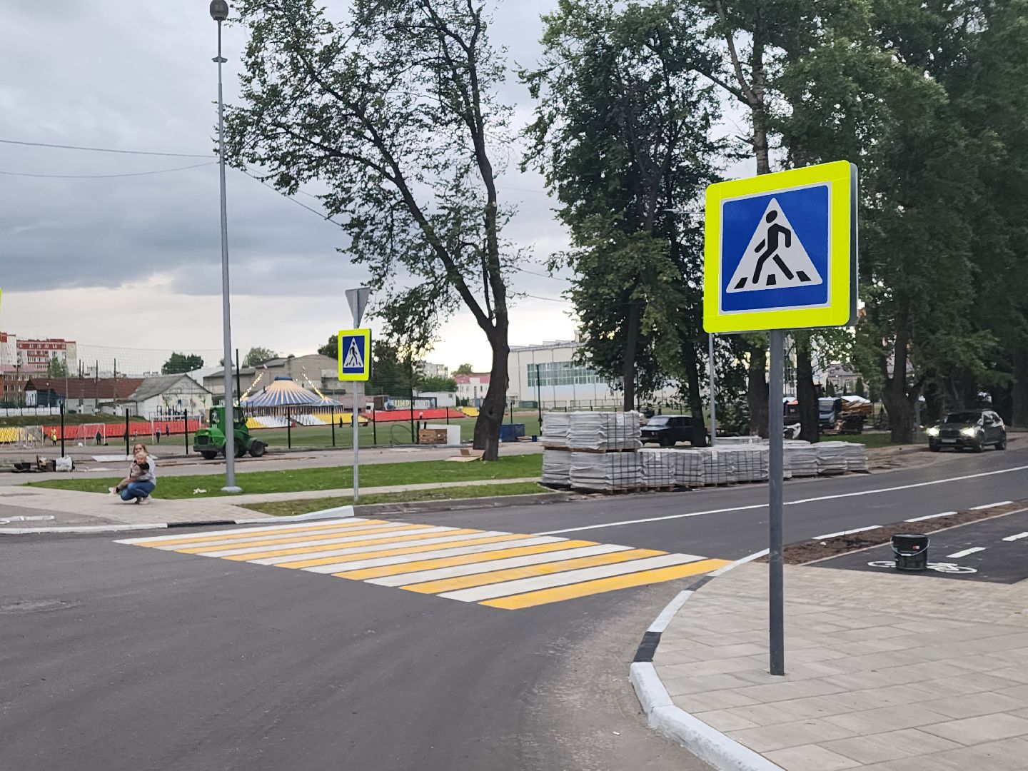 Павловский Посад, городской округ Павловский Посад, Дубрава, парк, дорога, благоустройство, ремонт, строительство