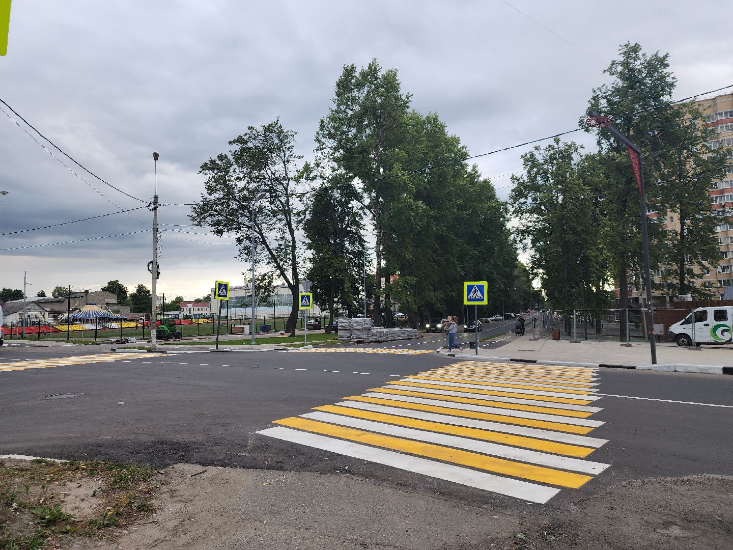 Павловский Посад, городской округ Павловский Посад, Дубрава, парк, дорога, благоустройство, ремонт, строительство