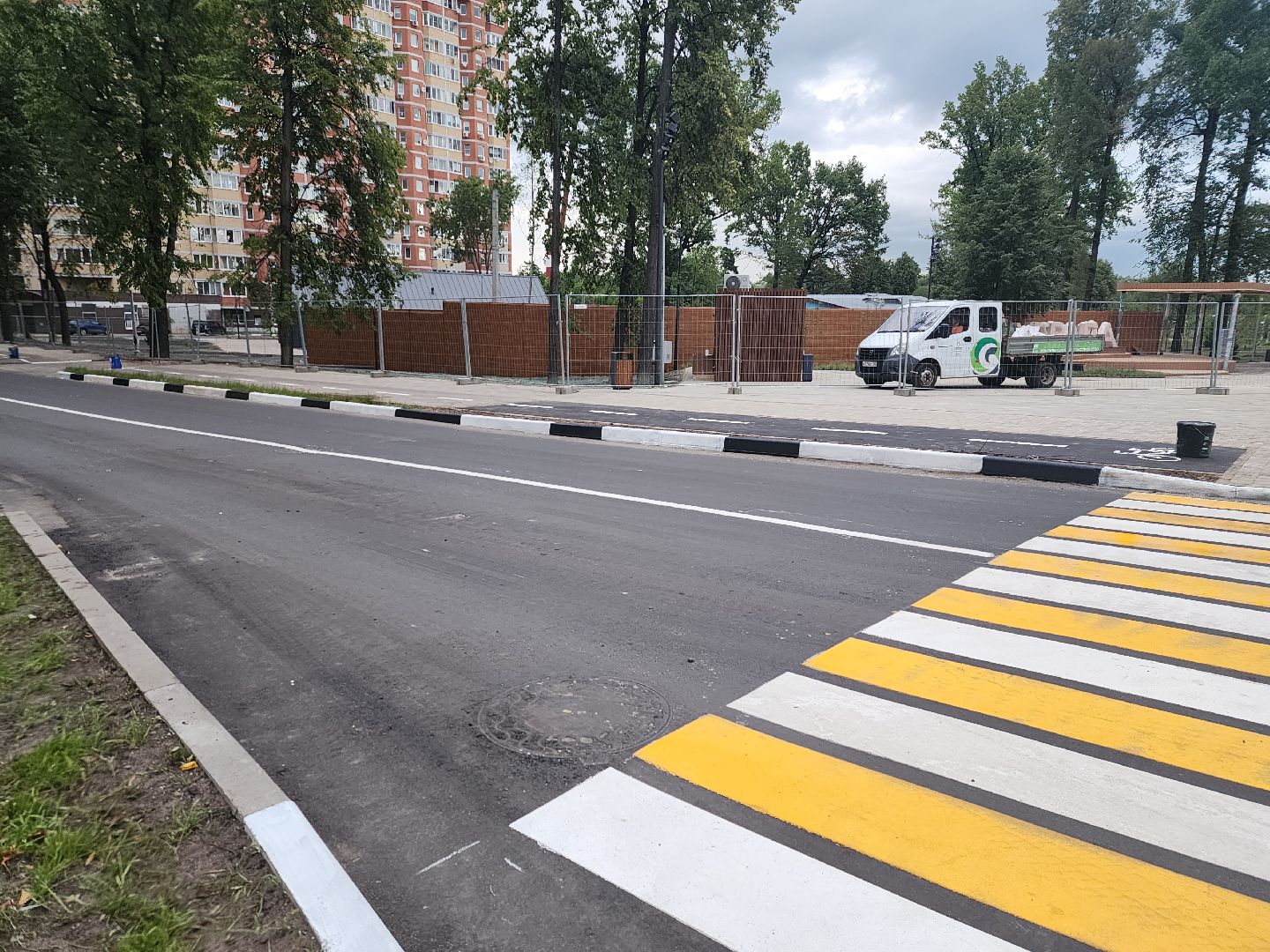 Павловский Посад, городской округ Павловский Посад, Дубрава, парк, дорога, благоустройство, ремонт, строительство