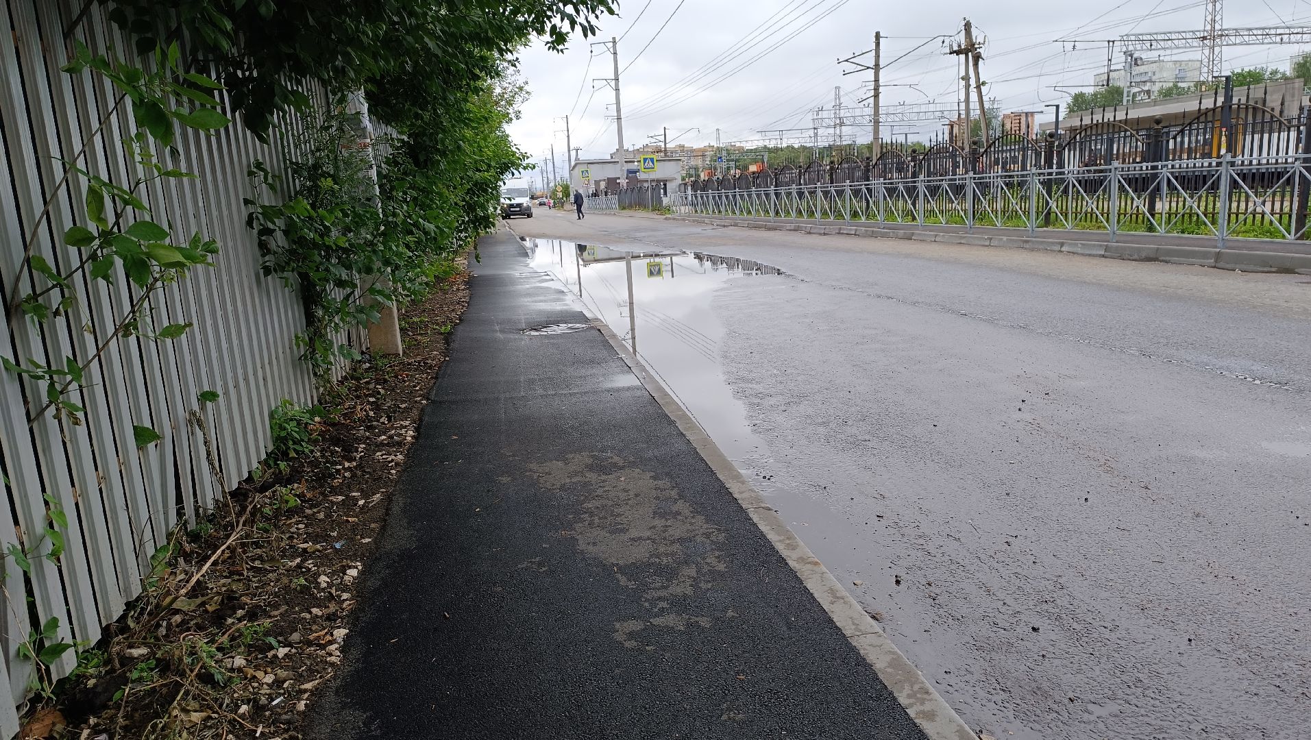 Лобня, благоустройство, тротуар