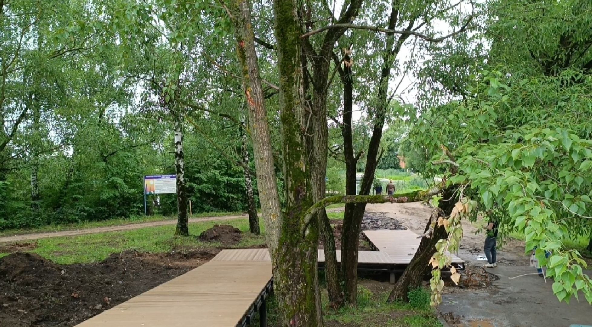 Лобня, озеро, благоустройство