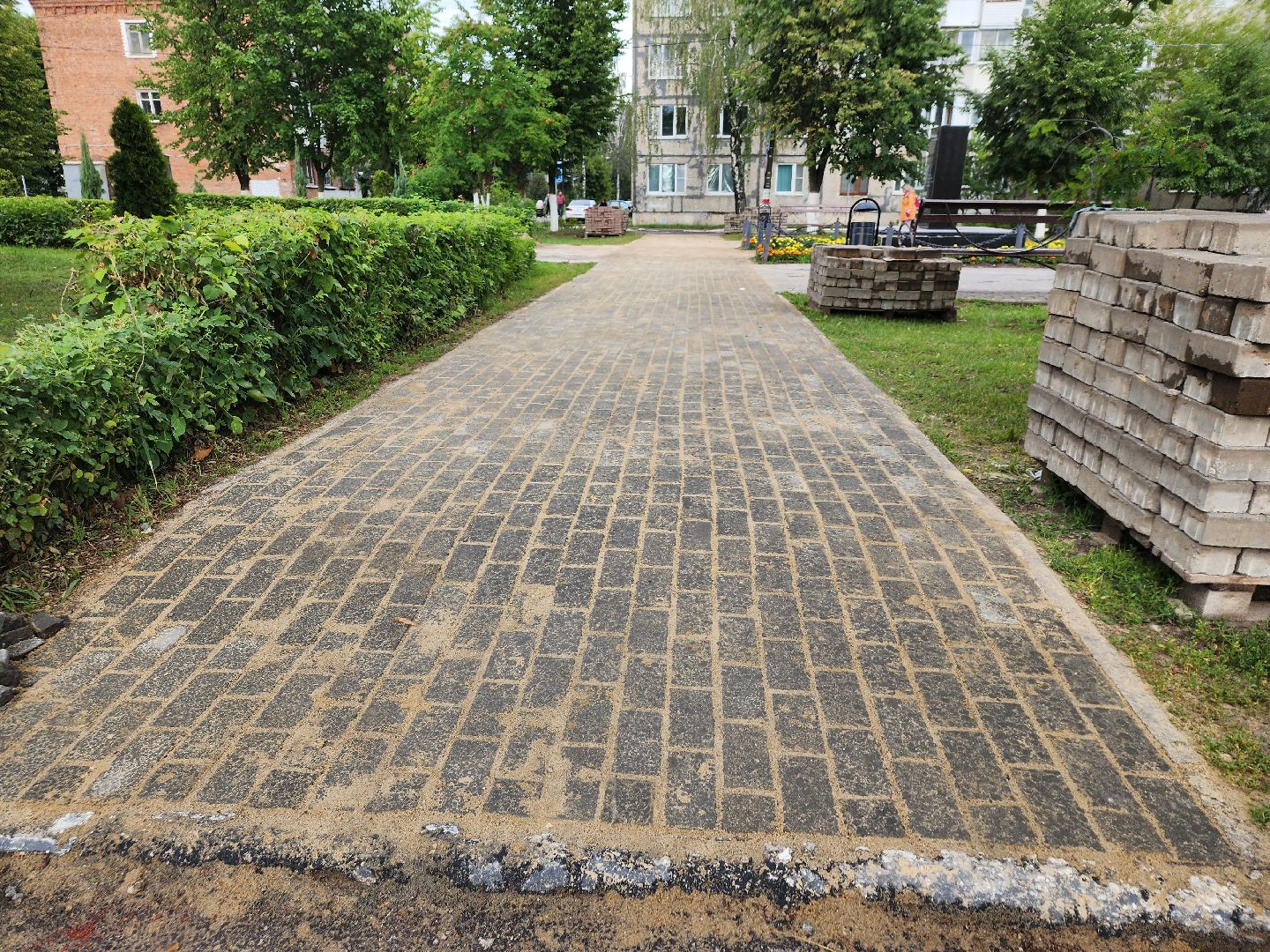 Павловский Посад, городской округ Павловский Посад, благоустройство, плитка, ремонт, люди, история, строительство